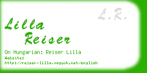 lilla reiser business card